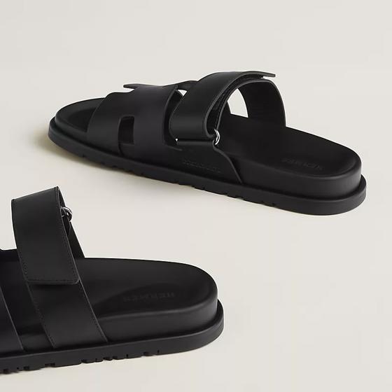 Сандалии Chypre sandal Noir из телячьей кожи