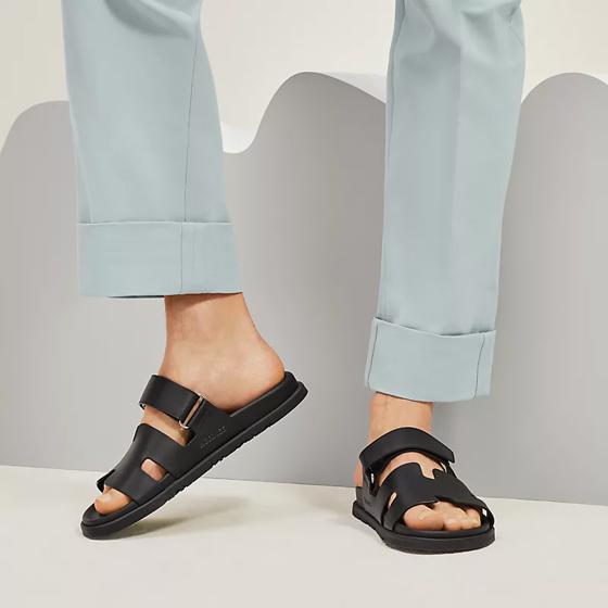 Сандалии Chypre sandal Noir из телячьей кожи