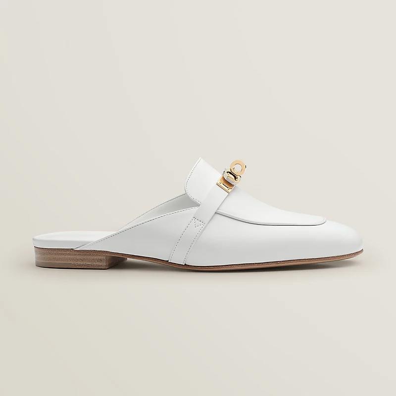 Мюли Oz Blanc из кожи с пряжкой Kelly 