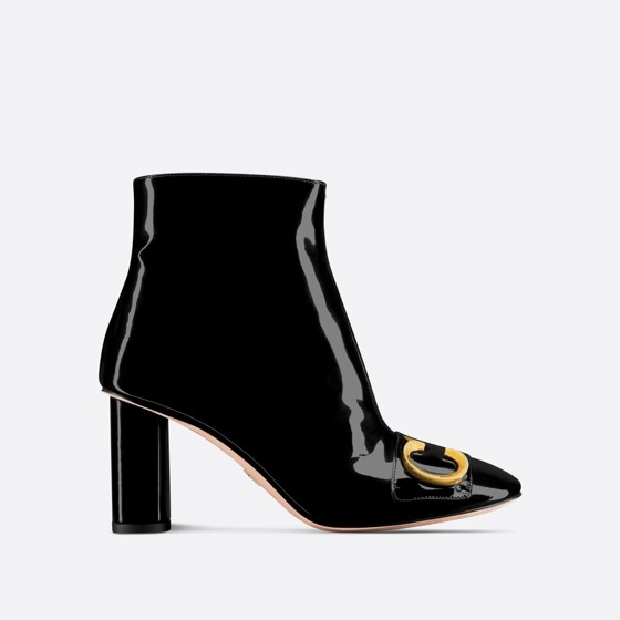 Ботильоны C est Dior Black из лакированной кожи
