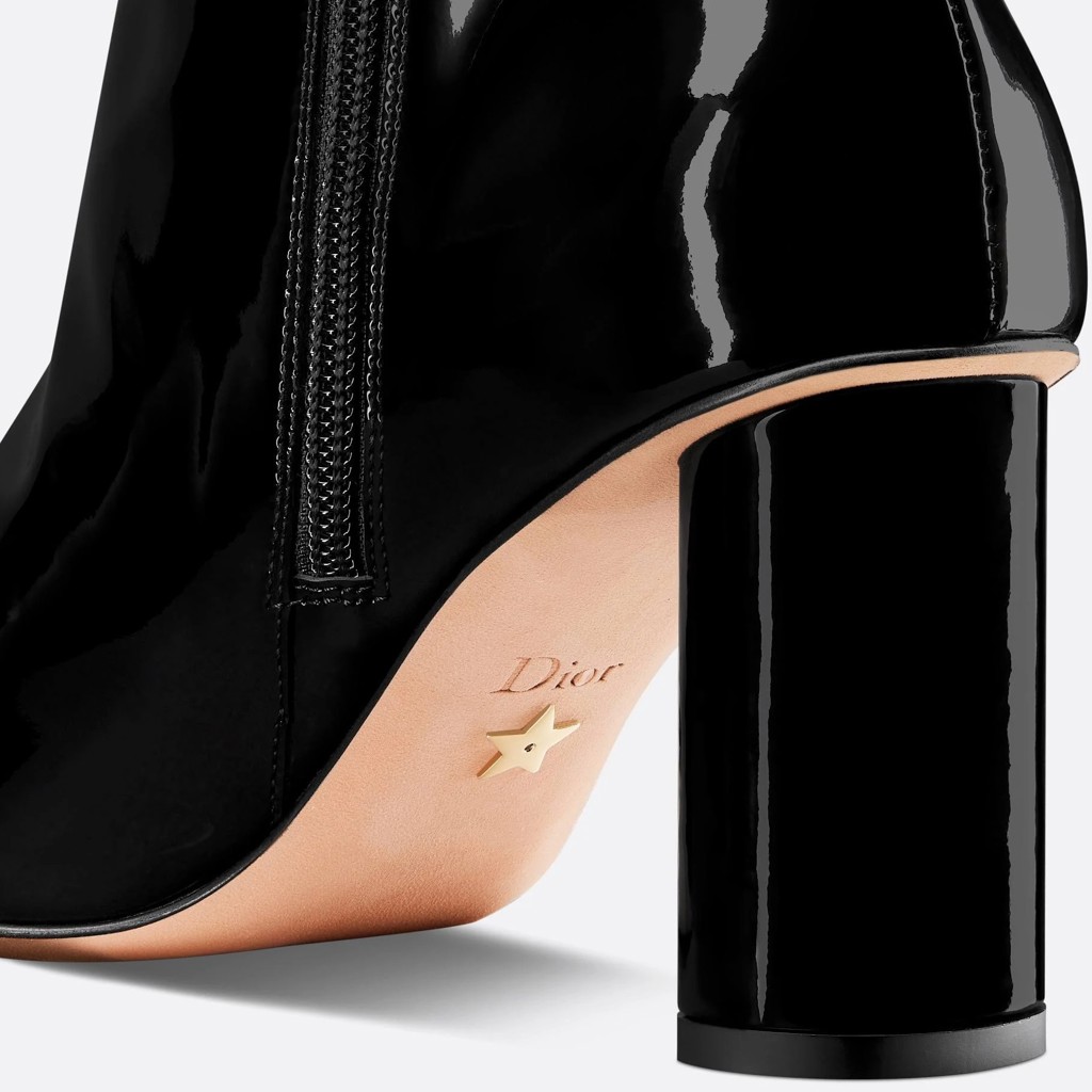 Ботильоны C est Dior Black из лакированной кожи