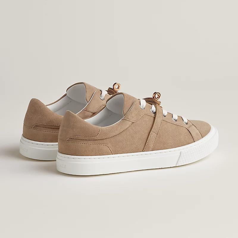 Кеды Day sneaker Beige Sable из замши  HERMES