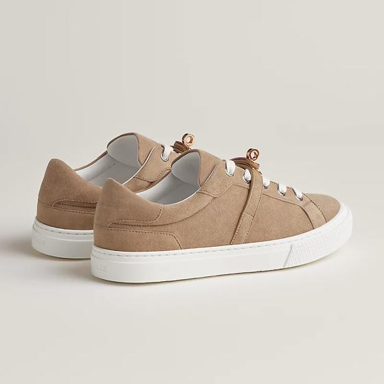 Кеды Day sneaker Beige Sable из замши  HERMES