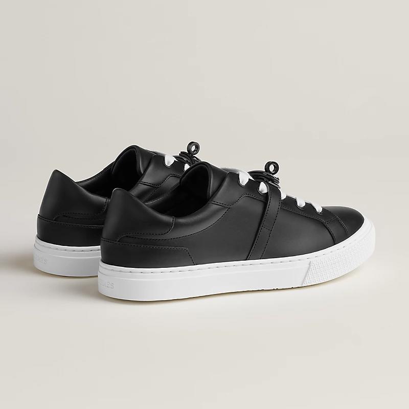 Кеды Day sneaker Black из телячьей кожи HERMES