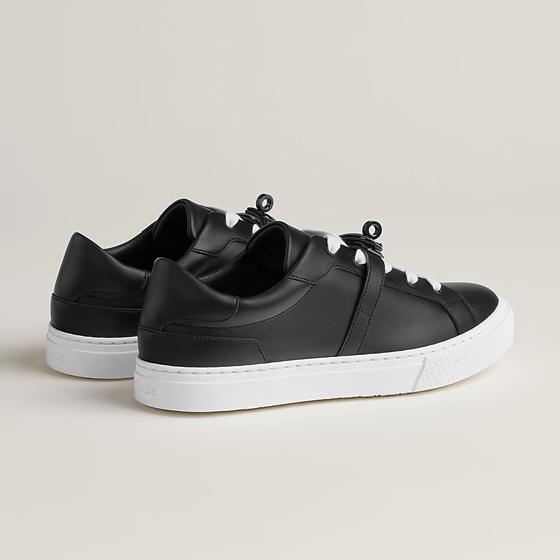 Кеды Day sneaker Black из телячьей кожи HERMES