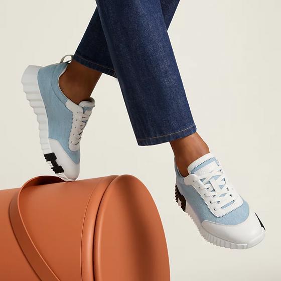 Кроссовки Bouncing sneaker Light Blue / White из денима