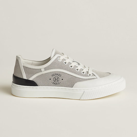 Кеды Get sneaker Prunoir / White из канвы H и телячьей кожи 