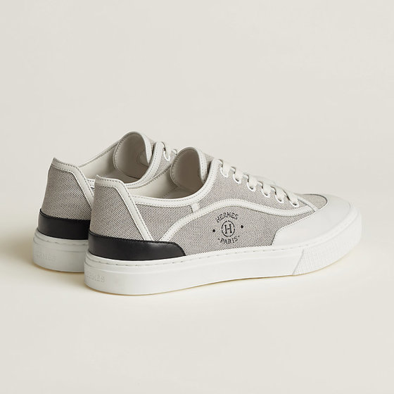 Кеды Get sneaker Prunoir / White из канвы H и телячьей кожи 