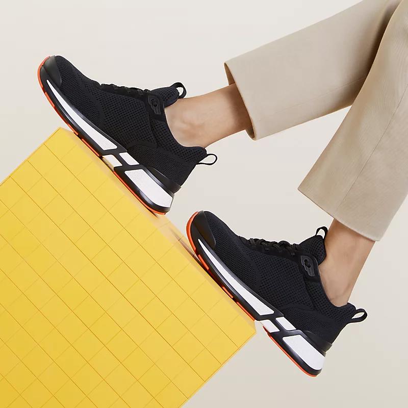 Кроссовки Heros sneaker Black из трикотажа и замши