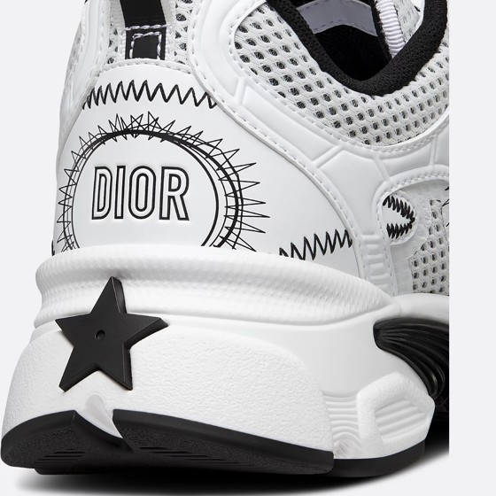 Кроссовки Chrono-sneaker White  Black из текстиля и экокожи