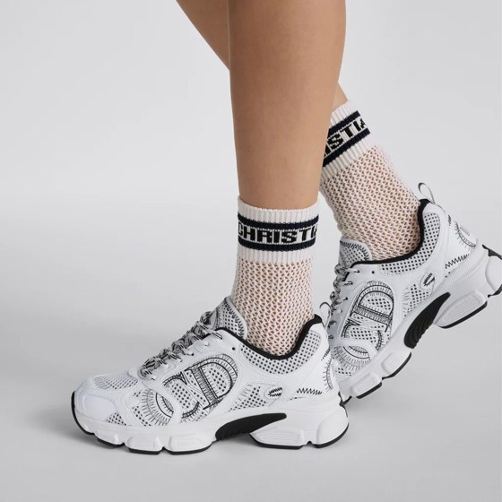 Кроссовки Chrono-sneaker White  Black из текстиля и экокожи