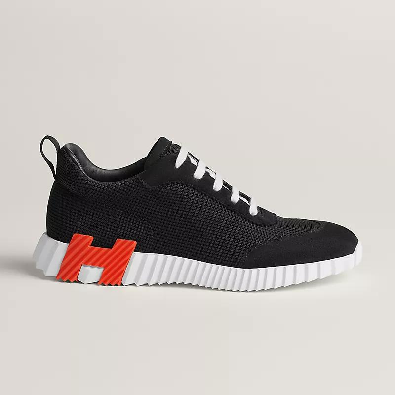 Кроссовки Bouncing sneaker Noir из сетки и замши