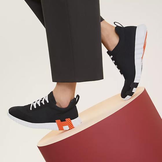 Кроссовки Bouncing sneaker Noir из сетки и замши