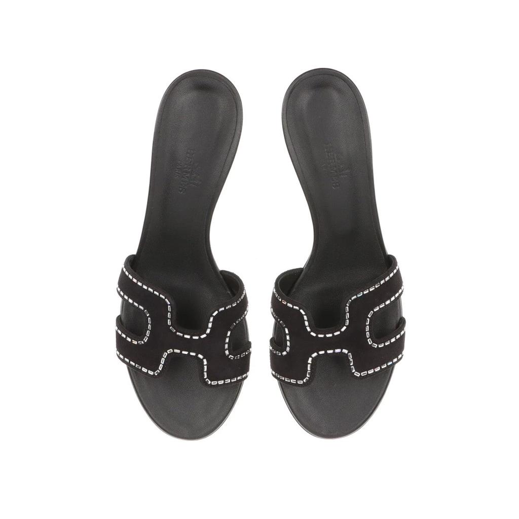 Oasis Sandal Black с декоративными кристаллами