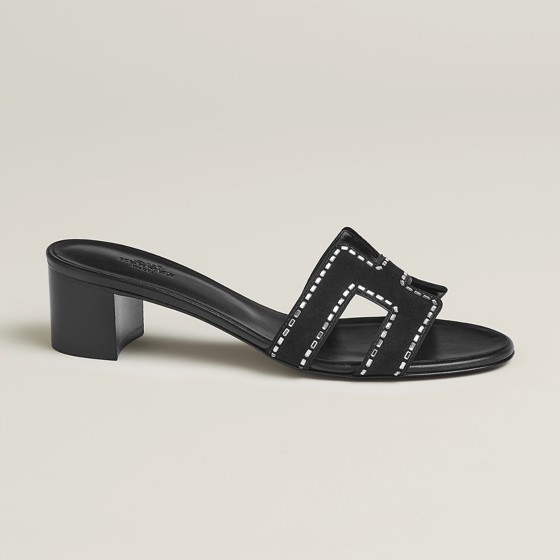 Oasis Sandal Black с декоративными кристаллами