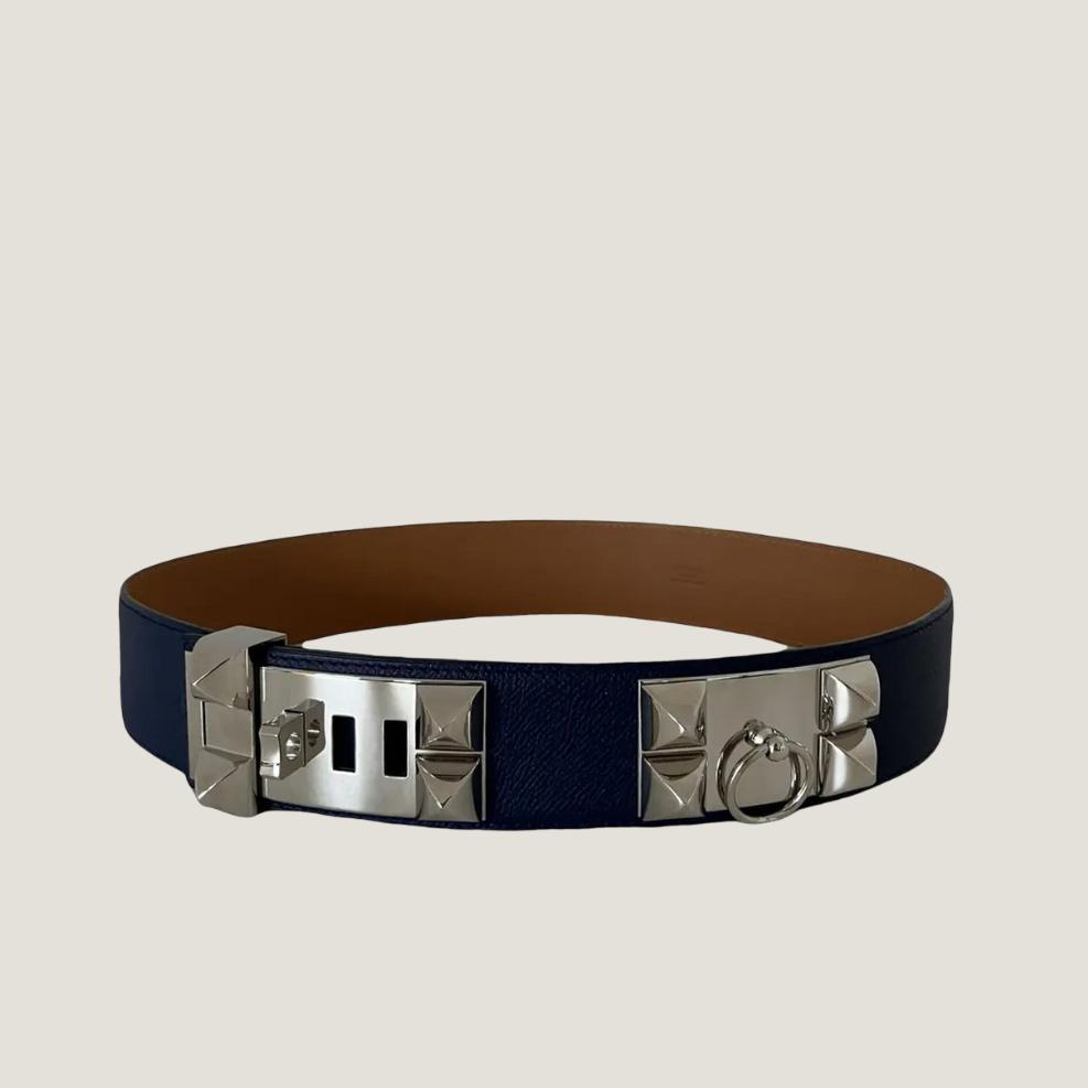 Ремень Collier de Chien 50 в телячьей коже  HERMES