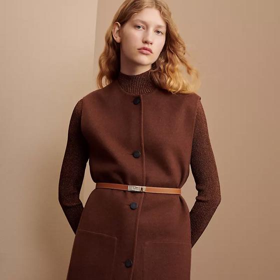 Ремень Kelly 18 Gold из телячьей кожи Epsom