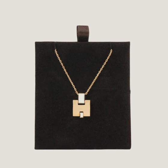 Цепочка и подвеска Irene золотистое / айвори HERMES