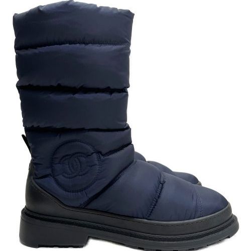 Сапоги Quilted CC Navy/Black Nylon с реверсивными шипами