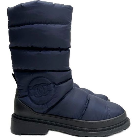 Сапоги Quilted CC Navy/Black Nylon с реверсивными шипами