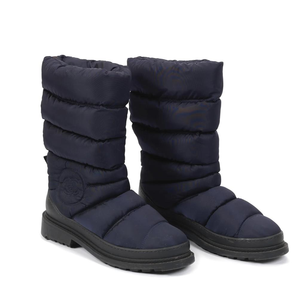 Сапоги Quilted CC Navy/Black Nylon с реверсивными шипами
