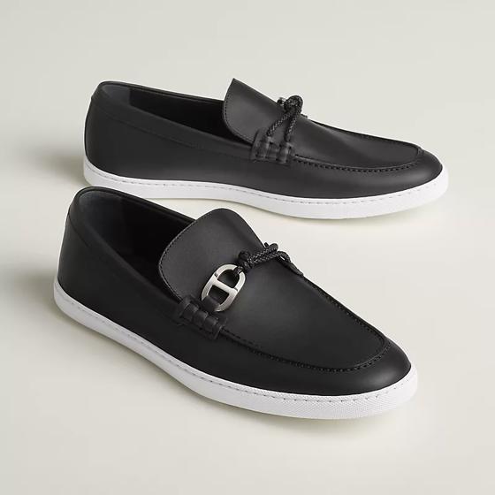 Лоферы Ignacio Noir из кожи HERMES