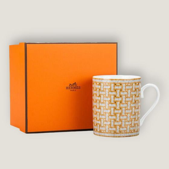 Кружка Mosaique au 24 Gold из фарфора HERMES