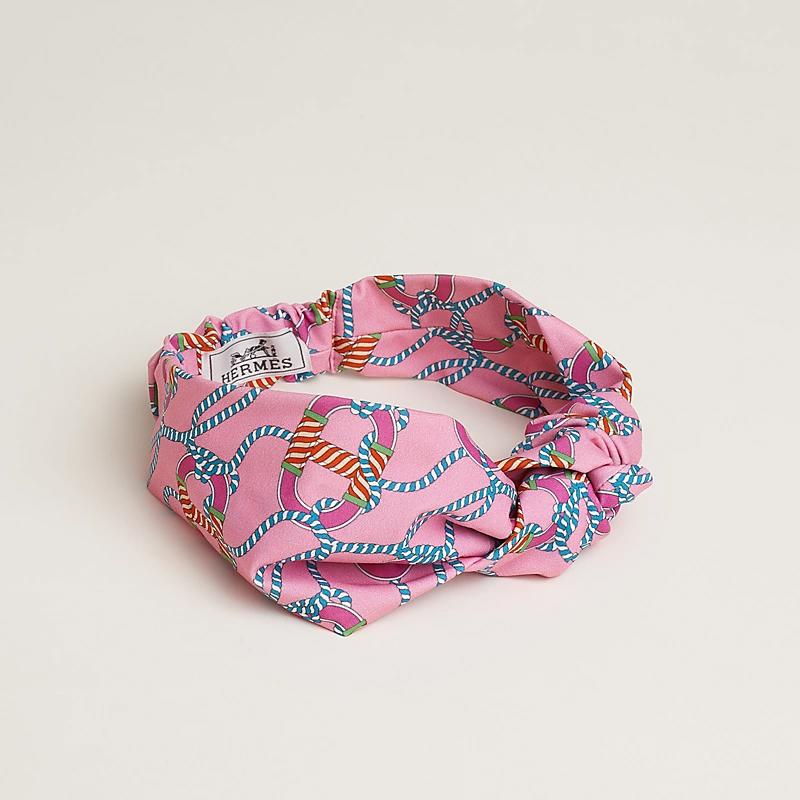 Повязка Gabi с принтом Canoe H  Rose Pop HERMES