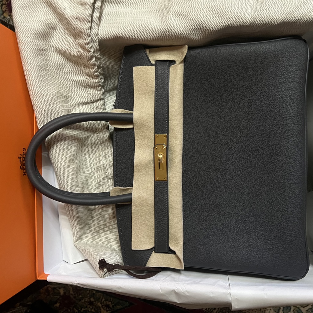 Сумка Birkin 30 Togo цвет Ardoise ghw