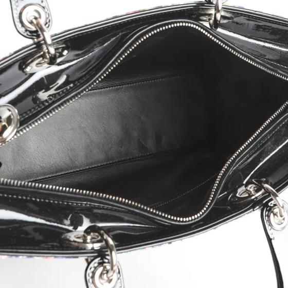 Сумка Lady Dior Medium в сером жаккарде