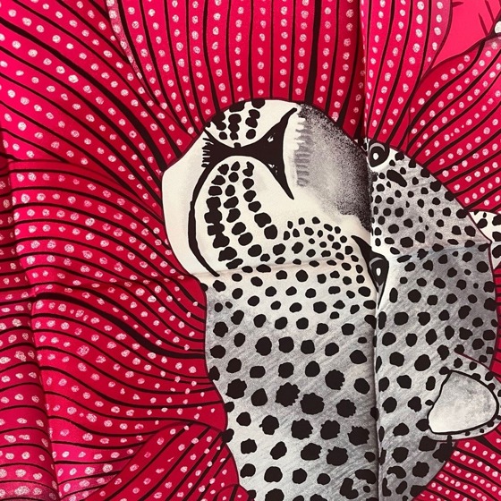 Шелковый платок «Baobab Cat»