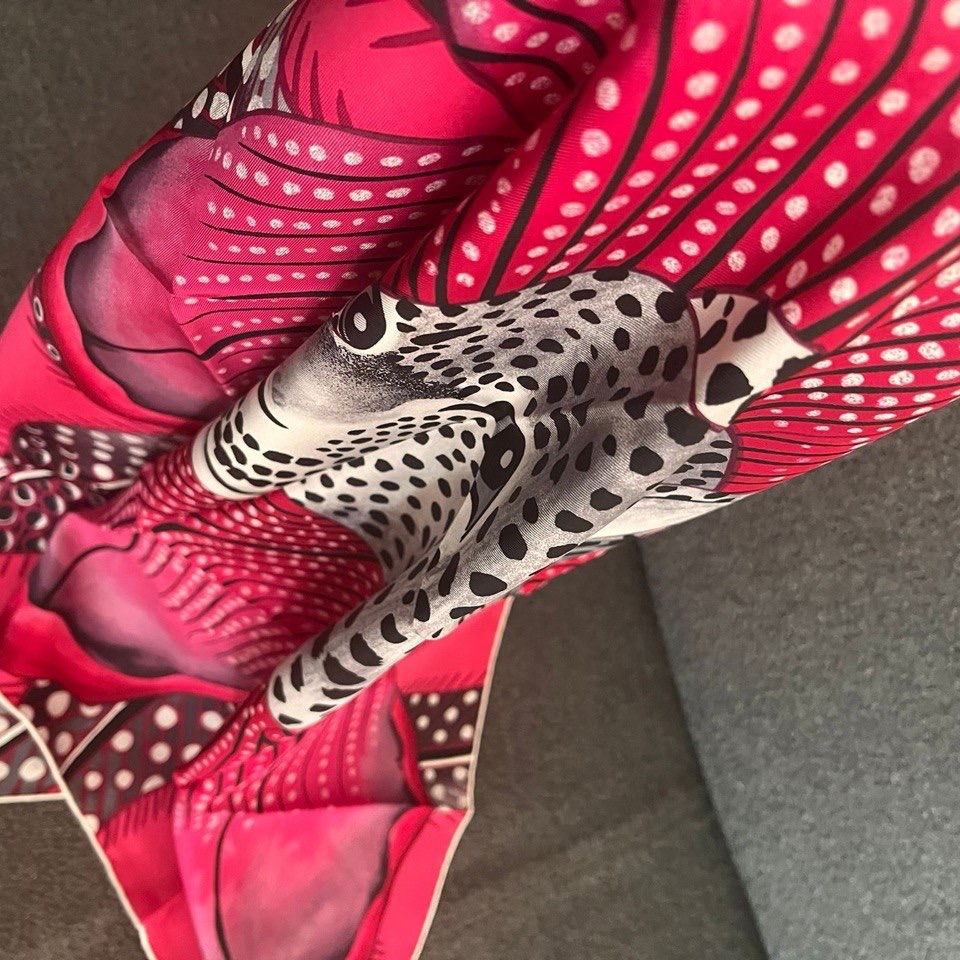 Шелковый платок «Baobab Cat»