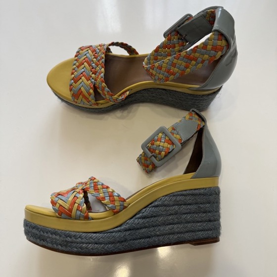 Плетеные сандалии-эспадрильи на танкетке Ines