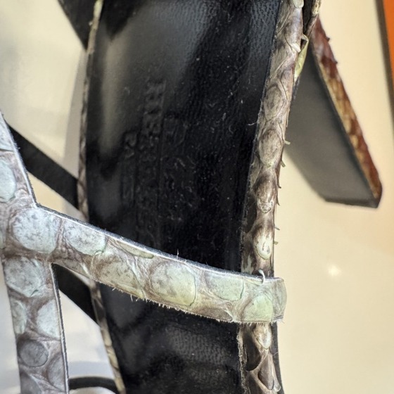 Босоножки Cage из лимитированной коллекции из кожи питона